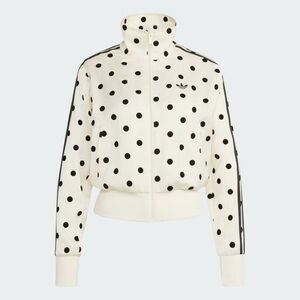 adidas Cream/Black Polka Dot Track Jacket